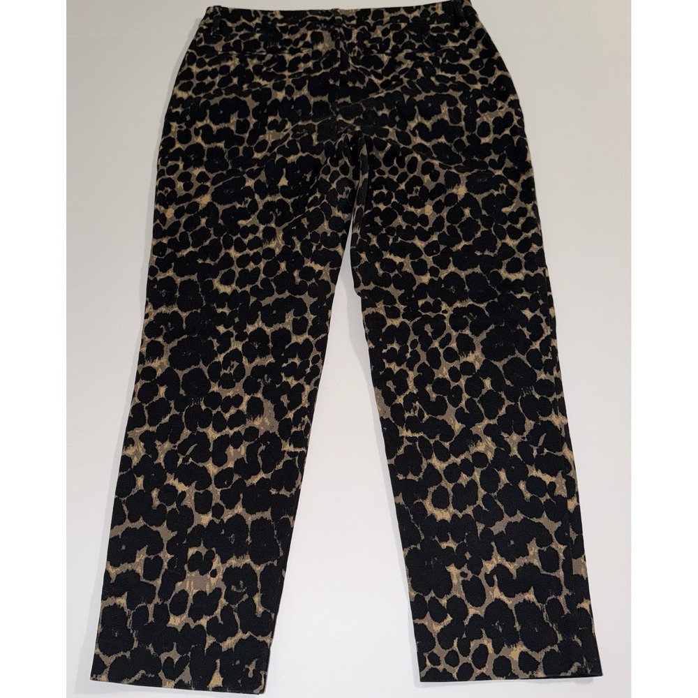 Leopard Print Pants Womens Size 6 Harper Animal Print Mob Wife Edgy Chic